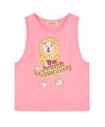 Pink Lion Frog Tank Top