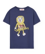 Deep Blue Lion Rooster T-Shirt