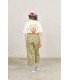 Yellow Animal Camel Pants