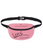 Bolsa de cintura rosa Love