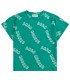 T-shirt verde m/curta Bobo Choses wavy AOP