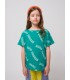 T-shirt verde m/curta Bobo Choses wavy AOP