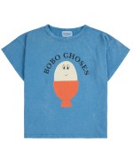 Morning Egg S/sleeve Blue T-shirt