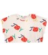 T-shirt branca cropped Smiling AOP