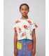 T-shirt branca cropped Smiling AOP