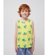 Top m/cava amarelo Funny Snail AOP