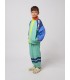 Smiling Color Block Tracksuit Pants