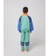 Smiling Color Block Tracksuit Pants