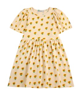 Sunflower AOP Off White Dress