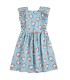 Morning Egg AOP Ruffle Dress