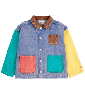 Color Block Denim Jacket