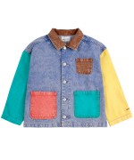 Color Block Denim Jacket