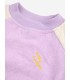 Lilac Color Block Terry Cloth Baby Sweatshirt