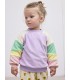 Lilac Color Block Terry Cloth Baby Sweatshirt