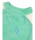 Green Color Block Terry Cloth Baby Sweatshirt