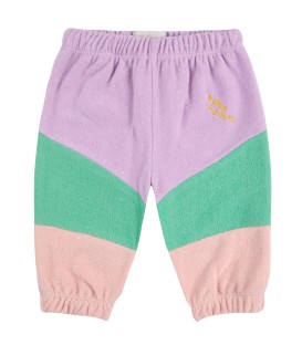 Lilac Color Block Baby Jogging Pants