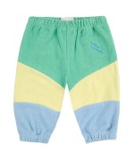 Green Color Block Baby Jogging Pants