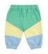 Green Color Block Baby Jogging Pants