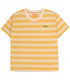 T-shirt às riscas amarelo/creme