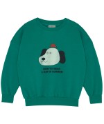 Dog Oversized Green Sweatshirt