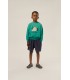 Dog Oversized Green Sweatshirt