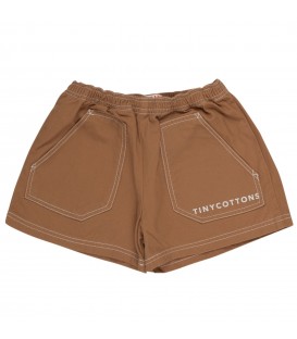 Solid Shorts Brown