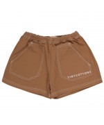 Solid Shorts Brown