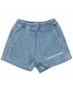 Graphic Denim Shorts