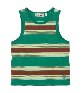 Vest Bottle Green stripe