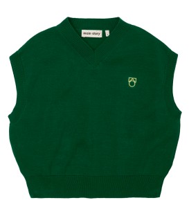 Knitted Tank Sweater Green