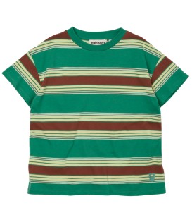 Loose Tee Bottle Green Stripe