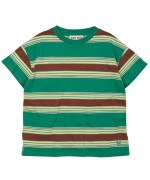 Loose Tee Bottle Green Stripe