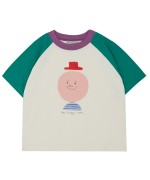 Mr. Happy Man Color Block Tshirt