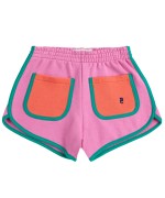 Color Block Pink Shorts