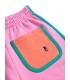 Color Block Pink Shorts