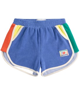 Smiling Color Block Terry Shorts