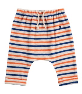 Striped Terry Harem Baby Pants