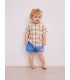 Smiling Woven Baby Shorts