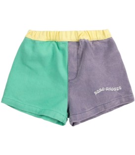 Color Block Woven Baby Shorts