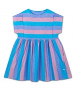 Vestido Tricolor Block Stripe