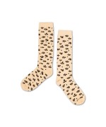 Knee Socks Leopard Flower