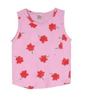 Tank Top Poppies Bubble Pink