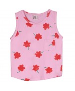 Tank Top Poppies Bubble Pink