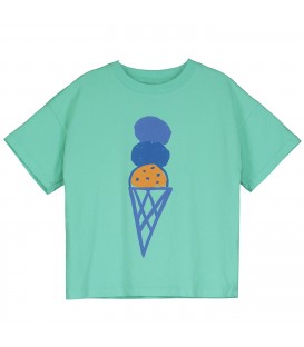 T-shirt fit largo Ice Cream menta