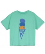 T-shirt fit largo Ice Cream menta