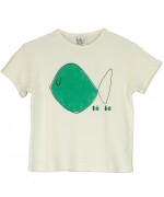 T-shirt Retro Fit Candi Fish branca