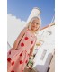 Sleeveless Dress Poppies AOP Pale Pink