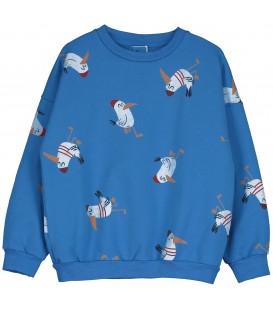 Sweatshirt Seagulls AOP Royal Blue