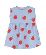 Vestido de bebé musselina Poppies AOP lavanda