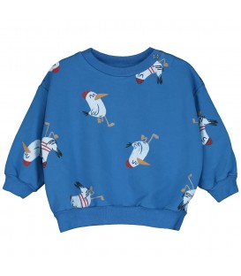 Baby Sweatshirt Seagull AOP Royal Blue